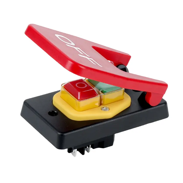 16A großer roter elektromagnetischer Druckknopfschalter mit Ausschalttafel