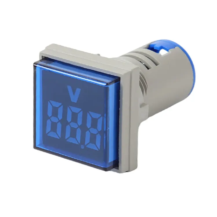 Digitales AC-Voltmeter, quadratische Einzelanzeige, Kontrollleuchte